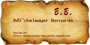 Büchelmayer Bernarda névjegykártya